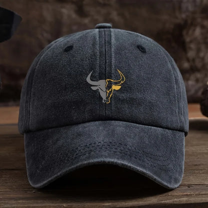 Fashionable Bull Head Printed Baseball Hat Multi functional Outdoor Leisure Fishing Hat
