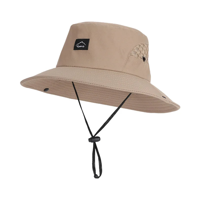 Summer Men's Breathable FIsherman Hat Outdoor Fishing Travel Cap Male Climbing Bucket Hats For Men