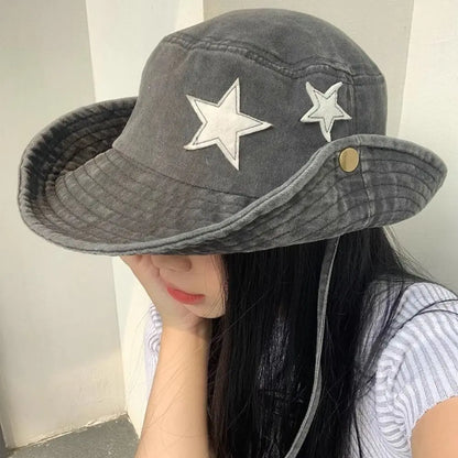 Windproof Vintage Washed Denim Hat