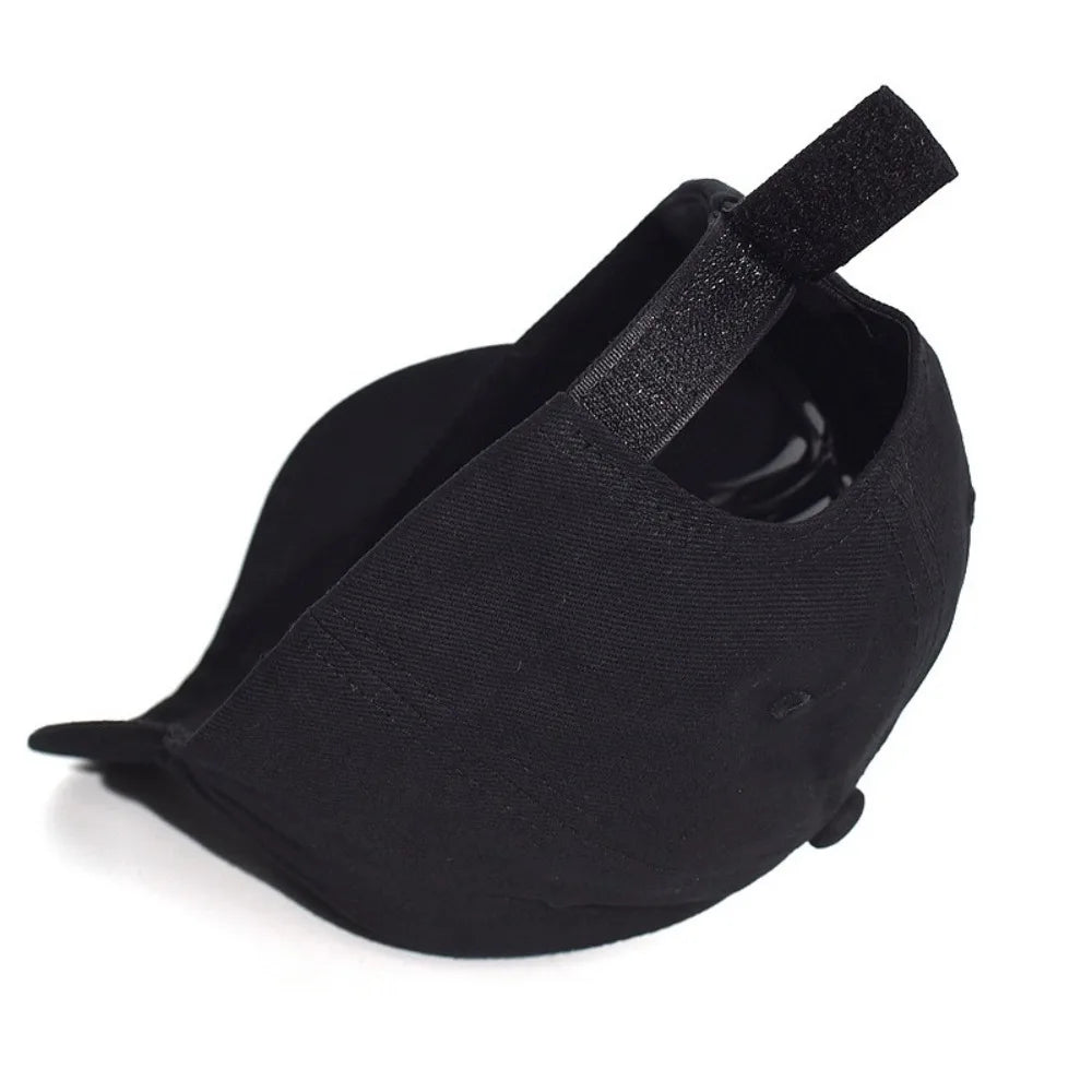 Casual Short Brim Baseball Cap Adjustable Cotton Sunscreen Hat