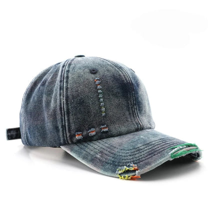 Sun Hat Fashionable Washed Denim Baseball Cap