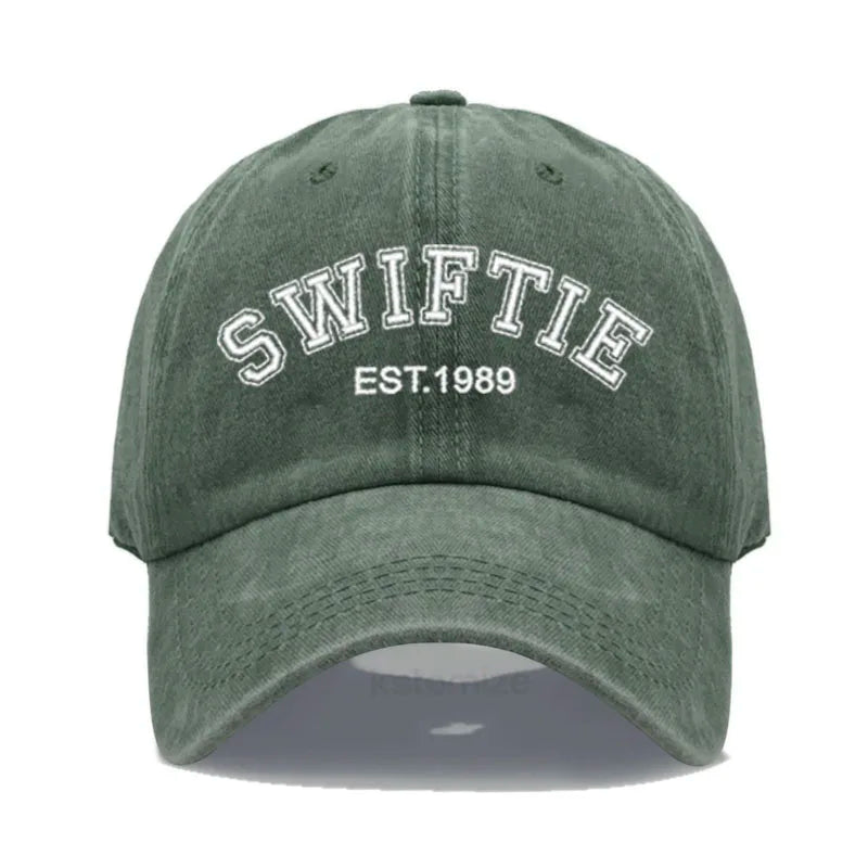 1989 Embroidery Baseball Cap for Men Women Unisex Washed Cotton