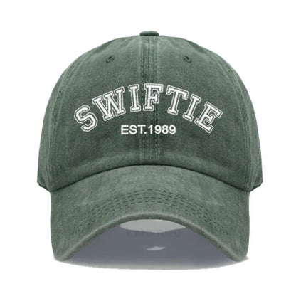1989 Embroidery Baseball Cap for Men Women Unisex Washed Cotton