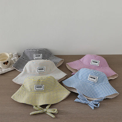 Girl Sweety Fashion Sun Hat 52CM 2-6 Years Boys Outdoor Kids Summer Bucket Cap Children Hats