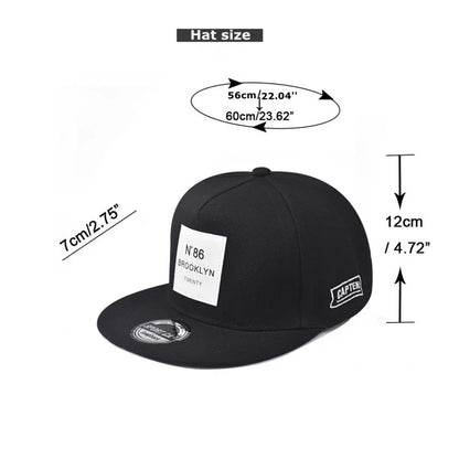 Unisex N.86 Brooklyn Print Label Embroidery Hip-hop Hats