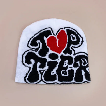 Letter Love Wool Knitted Hats Warm Hip Hop Beanies