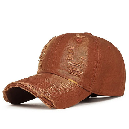 Cool Fashion Women Men Ripped Denim Cotton Baseball Cap