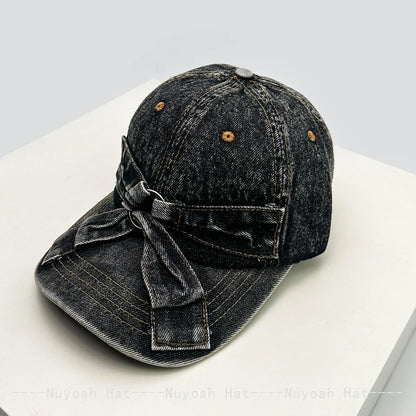 New Men Women Retro Bow Broken Style Baseball Hats