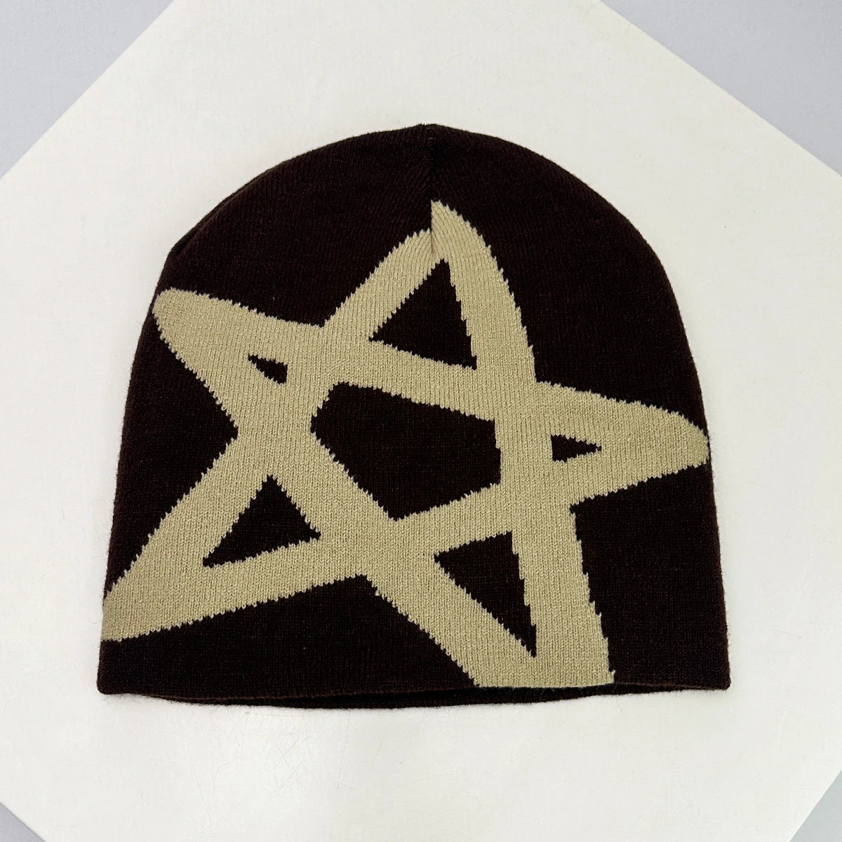 Warm Versatile Streetwear Fashion New Simple Star Hip Hop Beanies Niche Skate