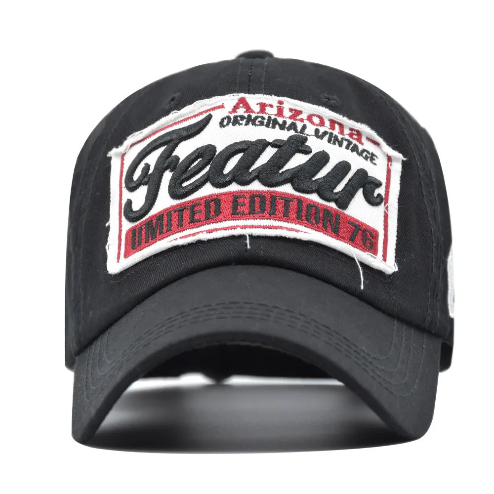Red Pink Streetwear Baseball Cap Letter Embroidery Hip Hop Cap For Men Women