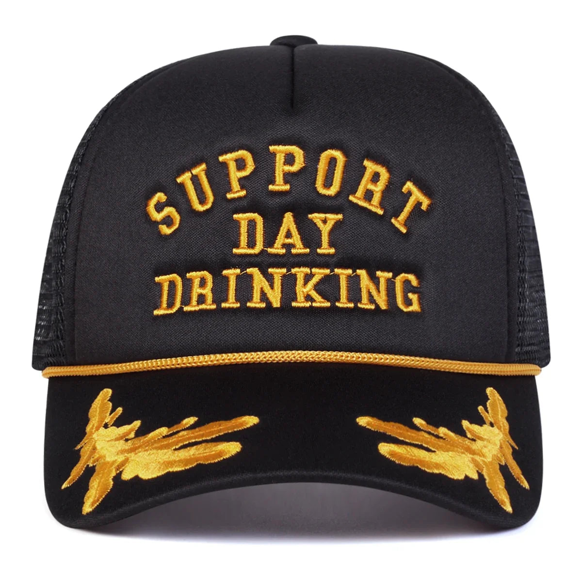 Unisex Drinking Letter Embroidery Baseball Net Caps Spring Summer