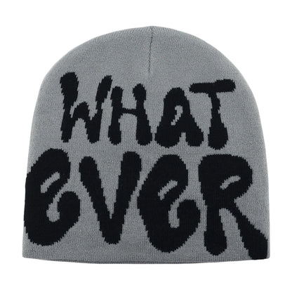 Y2k Letter Butter Knit Hats Skullies Beanies Autumn Winter Warm Hat