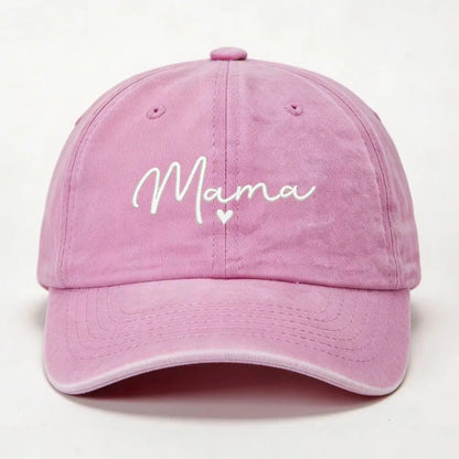 Fashion Washed Cotton Mama Heart Caps