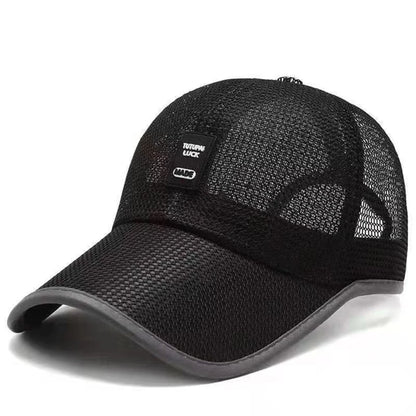 Summer Women Men Mesh Baseball Cap Solid Snapback