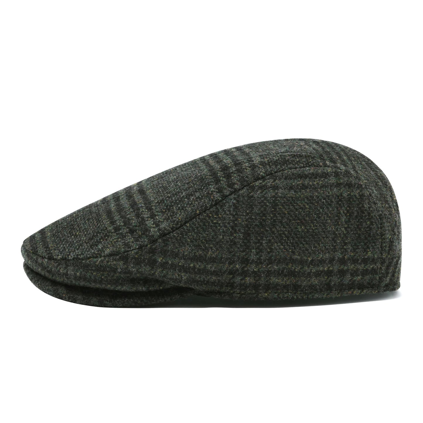 Newsboy Caps Men Wool Blend Flat Cap Winter Warm Hat