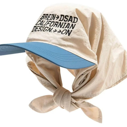 Korean Fashion Women Cotton Head Bandana Scarf Visor Hat