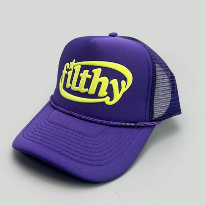 Color Block filthy Letters Baseball Hats New Unisex Sunshade Color Block Breathable Personal