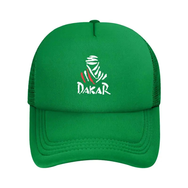 Cycling Dakar Rally Print Mesh Baseball Cap Men Women
