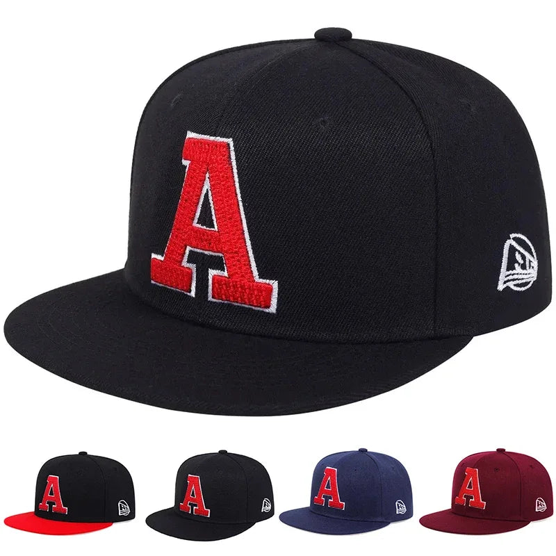 Unisex A Letter Embroidery Hip-hop Hats Spring Autumn Outdoor
