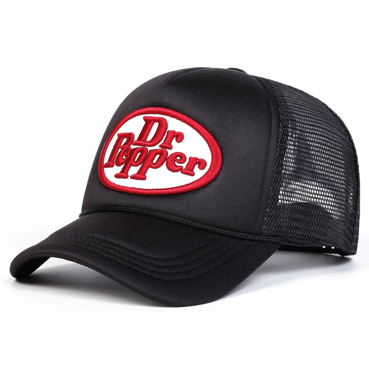Unisex Dr Pepper Letter Embroidery Baseball Net Caps Spring and Summer