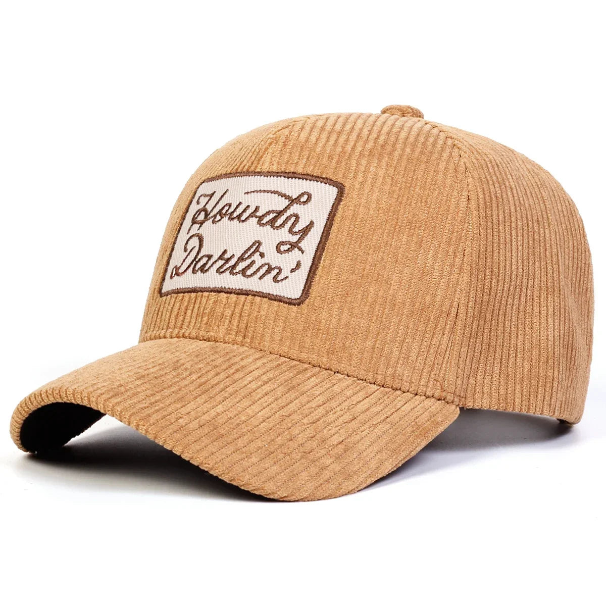Unisex Corduroy Howdy DARLIN Embroidery Corduroy Baseball Caps Spring Autumn