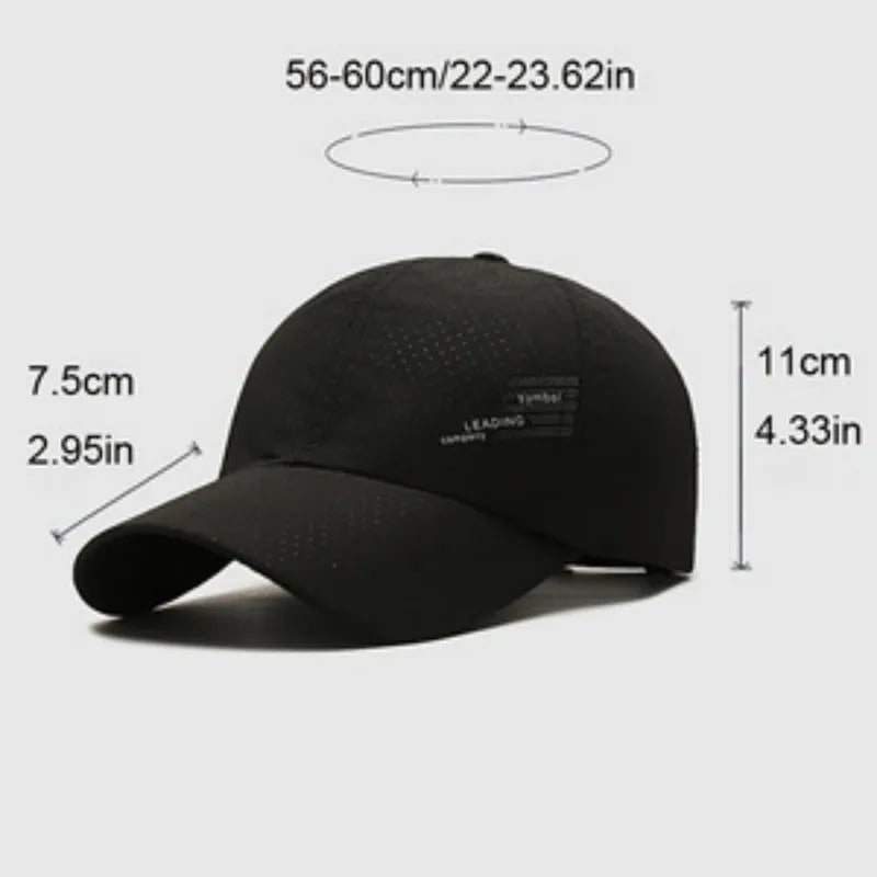 Thin Model Mesh Breathable Comfortable Outdoor Sun Protection Baseball Cap