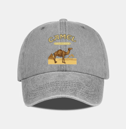 Camel Print Baseball Cap Classic Minimalist Retro Style Breathable Soft Fabric Perfect Daily Wear Adjustable