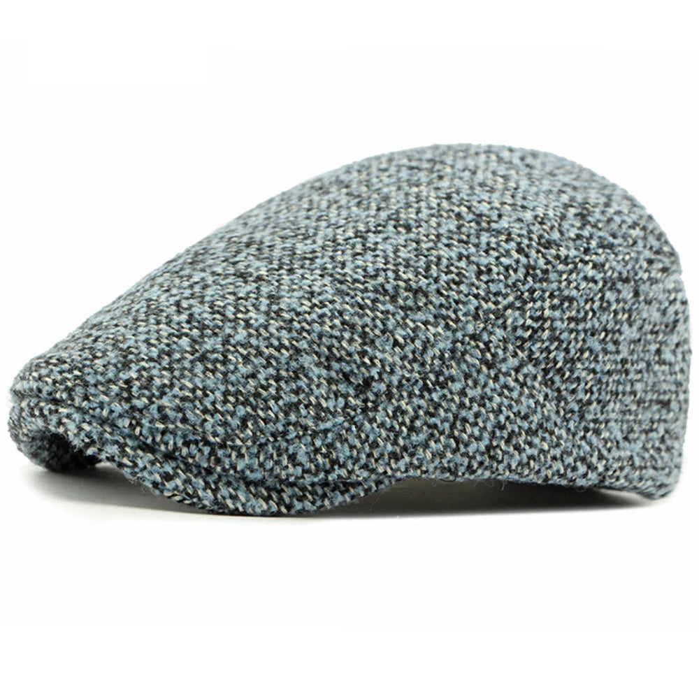 Vintage Artist Painter Beret Hat Knitted Ivy Flat Cap Male Female Beret Cap