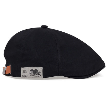 Men Side Letter Sticker Newsboy Caps British Painters Hats