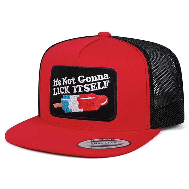 New Baseball Hat Ice Stick LICK Embroidered Hip Hop Hat Daily Leisure Decoration Sunshade Hat Unisex Hat