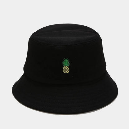 2024 Panama Bucket Hat Fruit Strawberry Embroidered Fishing Cap