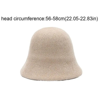 Casual Chenille Knitted Fisherman Hat British