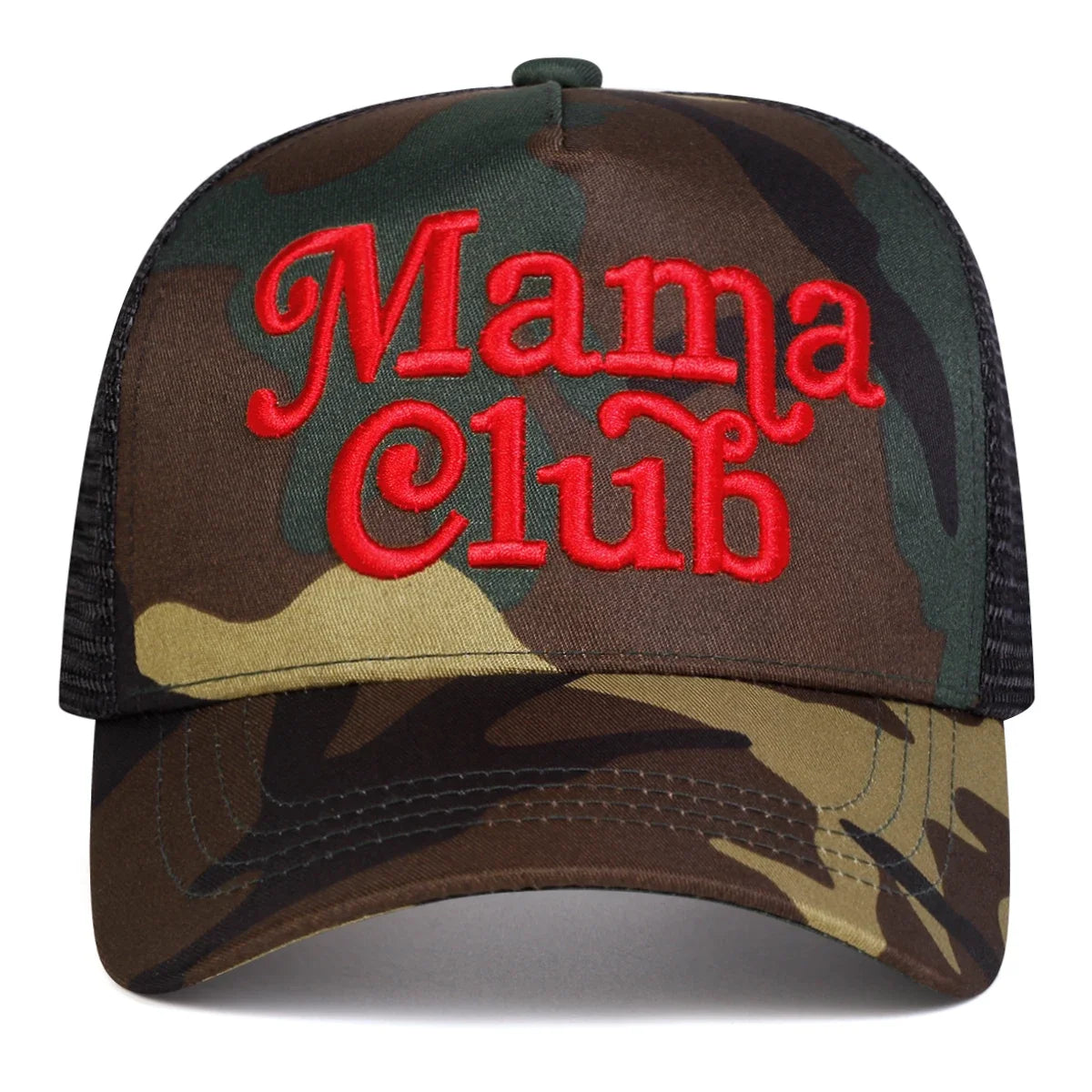 Unisex Mama Club Letter Embroidery Baseball Net Caps Spring and Summer