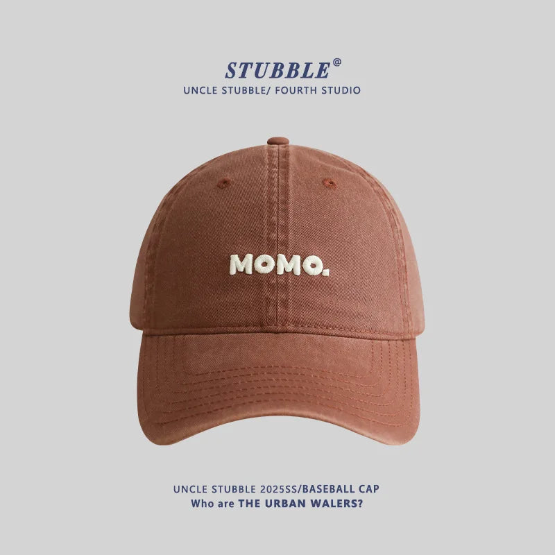 Unisex All-Season Cotton Baseball Cap with Simple Letter Embroidery Hat for Men And Women