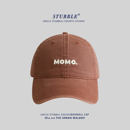 Unisex All-Season Cotton Baseball Cap with Simple Letter Embroidery Hat for Men And Women