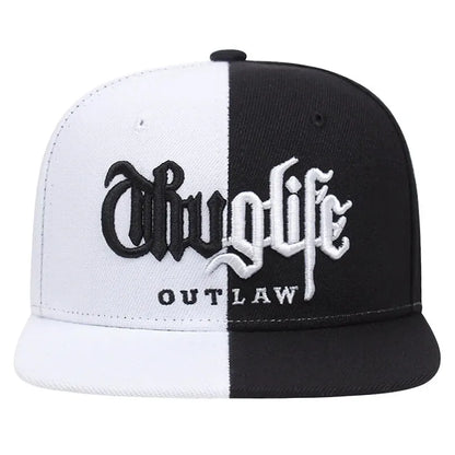 1 Pcs Fashion Fastball Cap Thug Life Embroidery Hip Hop Snapback Hat Adult