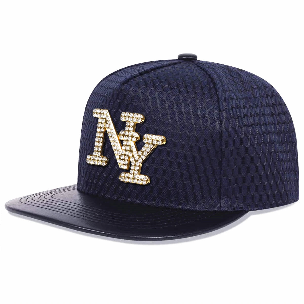Unisex Letter Label Leather Hip-Hop Hats