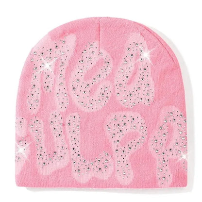 Soft Stretch Knitted Slouchy Cap For Casual Spring & Autumn Wear