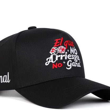 Unisex El Que No Arriesga No Gana Embroidery Baseball Caps Spring Autumn