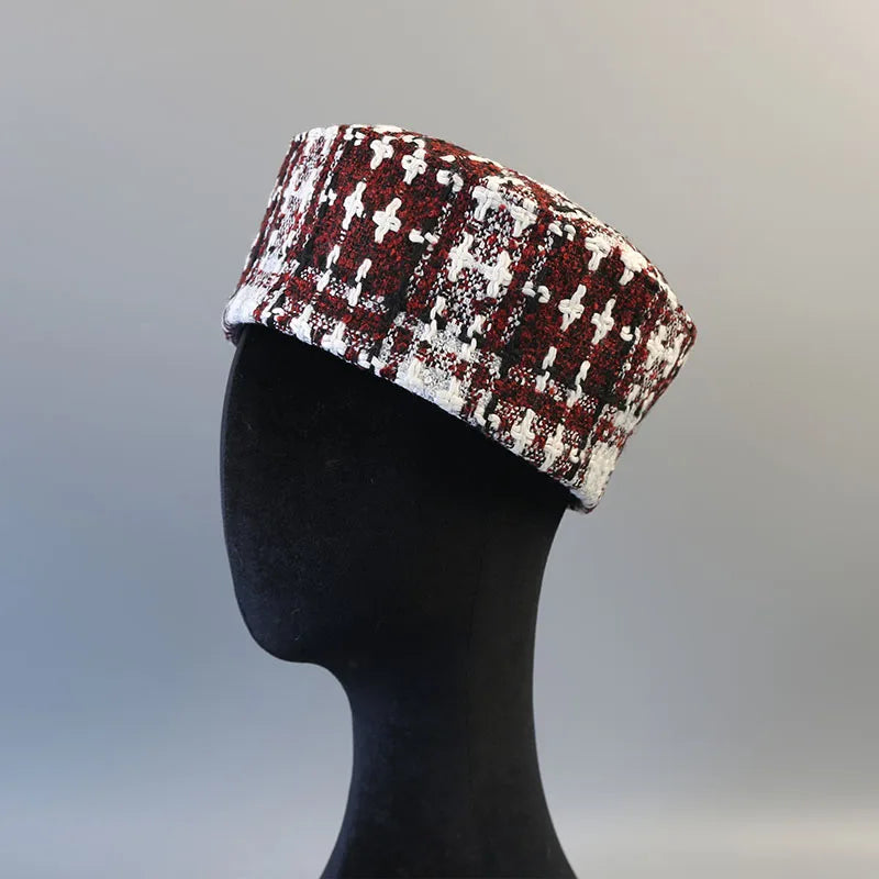 Autumn Harris Tweed Beret For Women French Vintage Painter Hat