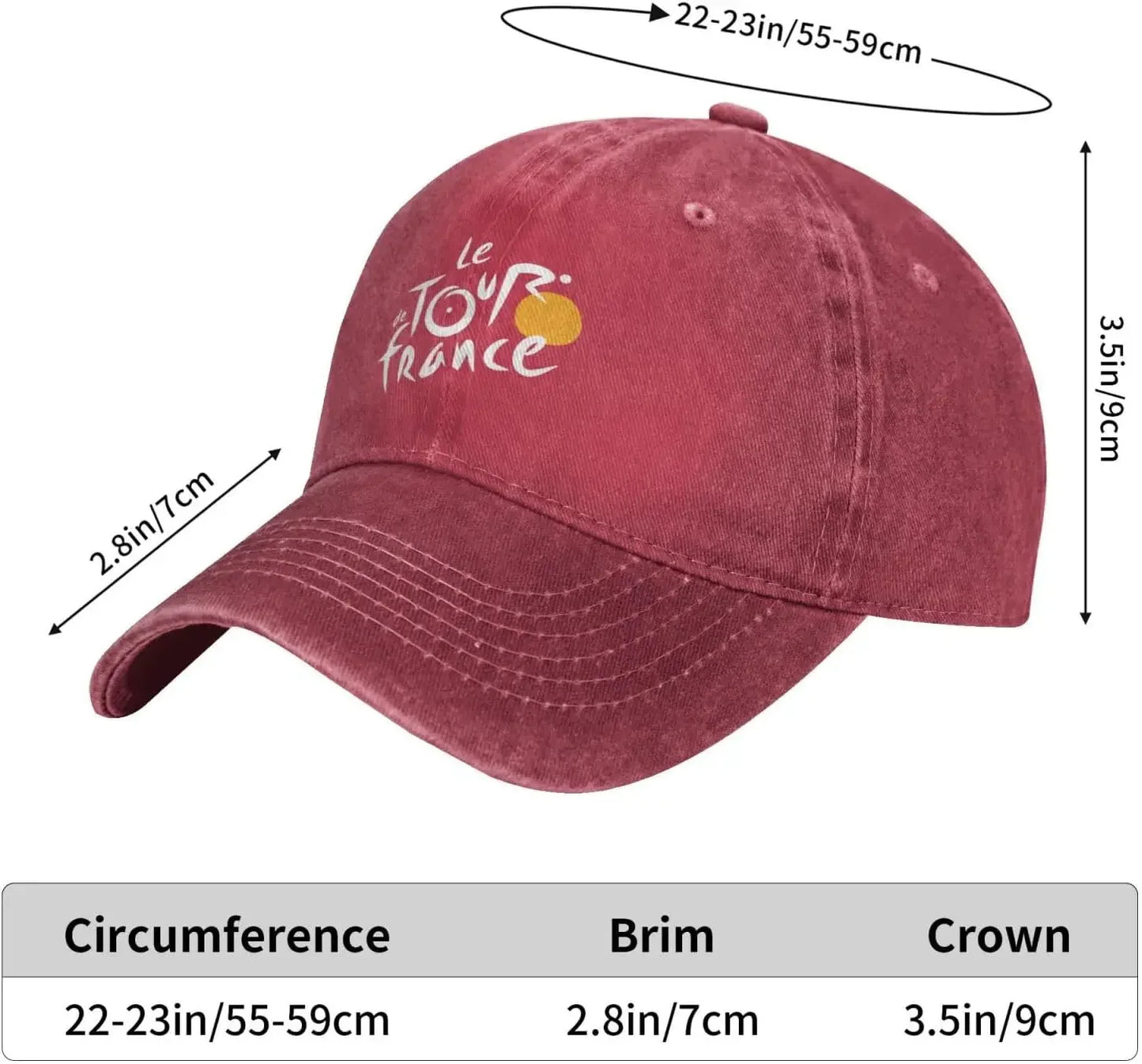 Tour De France Baseball Cap Fashion Men Womens Baseball Caps