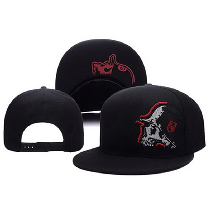 Unisex Skeleton Embroidery Baseball Cap Women