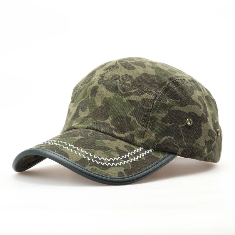 Vintage American-Style Camouflage Baseball Cap