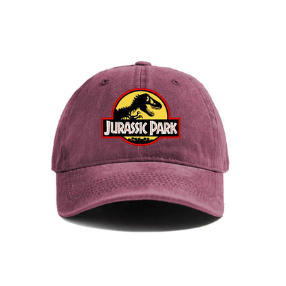Jurassic Park Baseball Cap Distressed Hats Cap Dinosaur Men