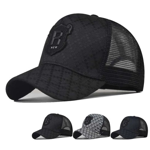 R Letter Icon Men's Baseball Cap for Male Summer