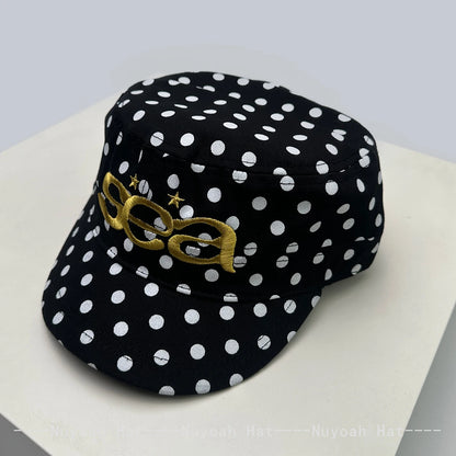 Color Block Embroidered Letters Rose Baseball Hats