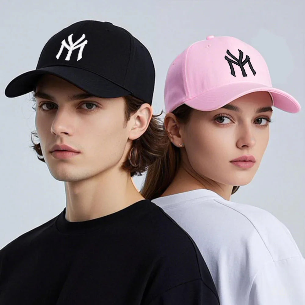Letter MY Embroidery Baseball Cap Women Men Adjustable