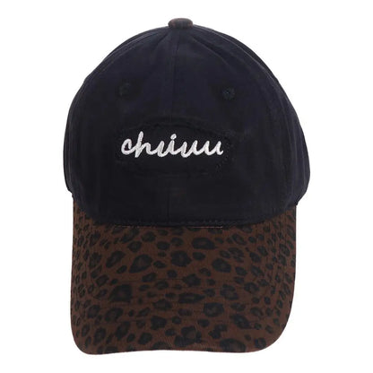 Vintage Adjustable Leopard Baseball Hat