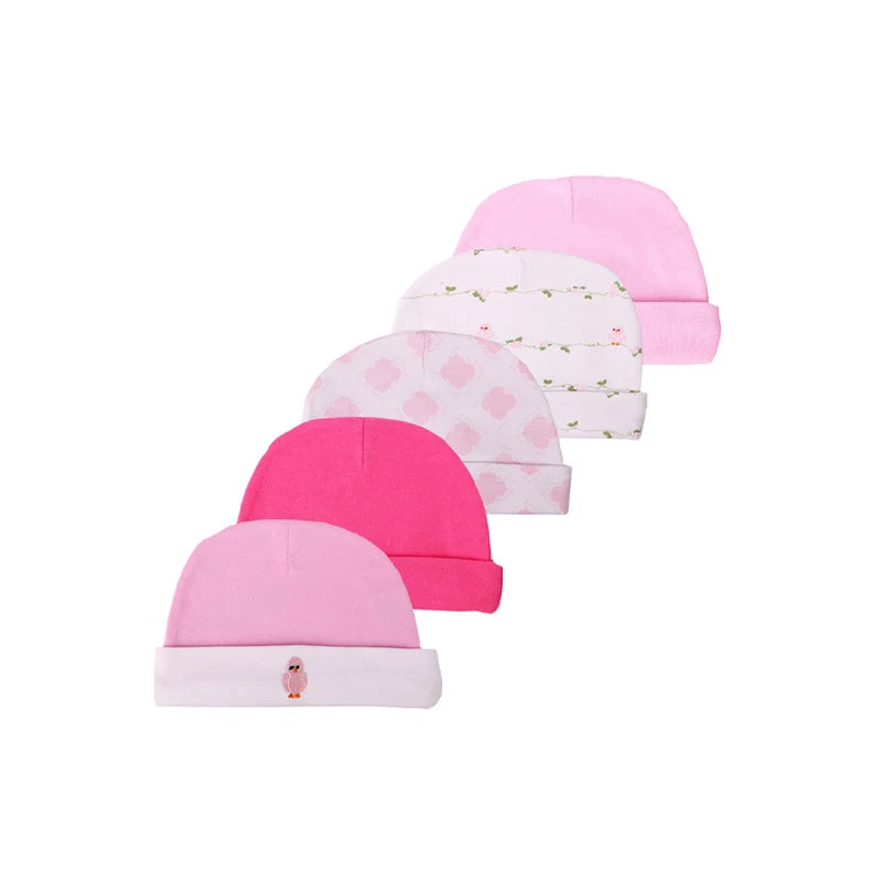 New Born Baby Boy Hats 3/5 Pieces Cotton Baby Girls Hats
