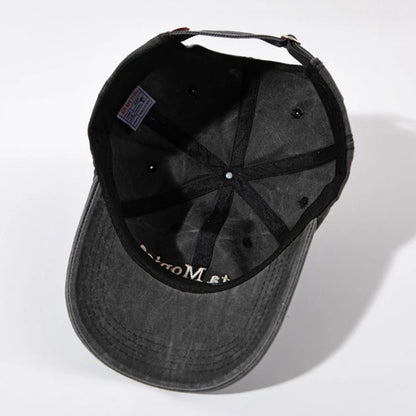 Fashion Retro Letter Embroidery Baseball Hat